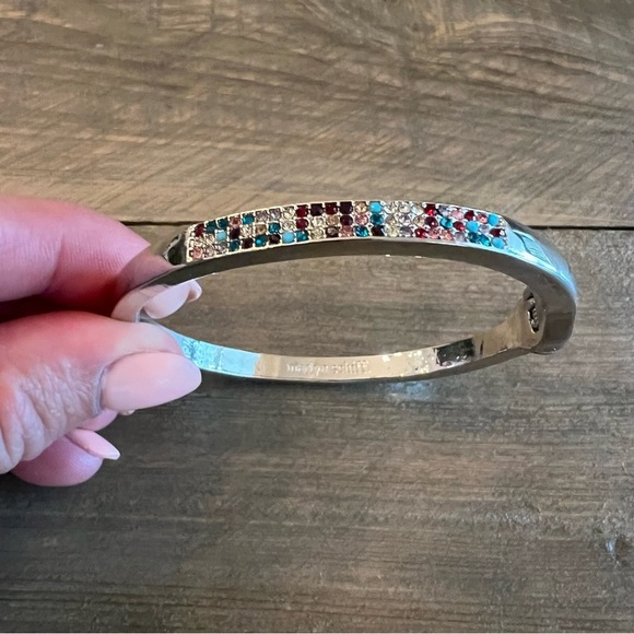Marlyn Schiff Silver Colorful Band Brancelet NEW - Picture 1 of 3